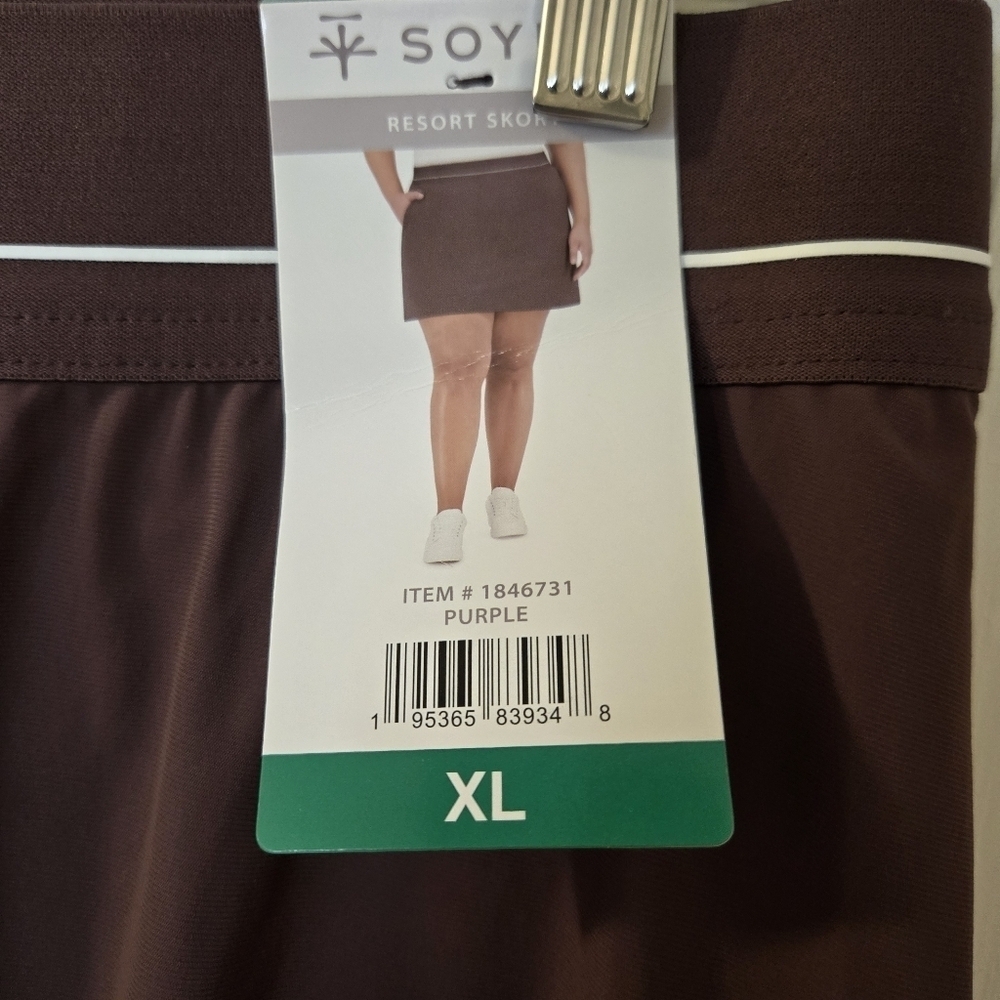 Soybu Women's Resort Skort Purple Size XL NWT - Picture 3 of 12
